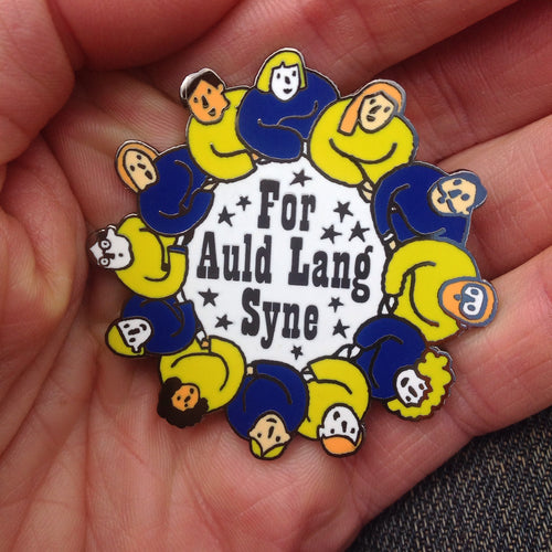 HALF PRICE SALE - Auld Lang Syne pin