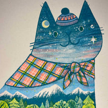 Nan Shepherd Cat riso print