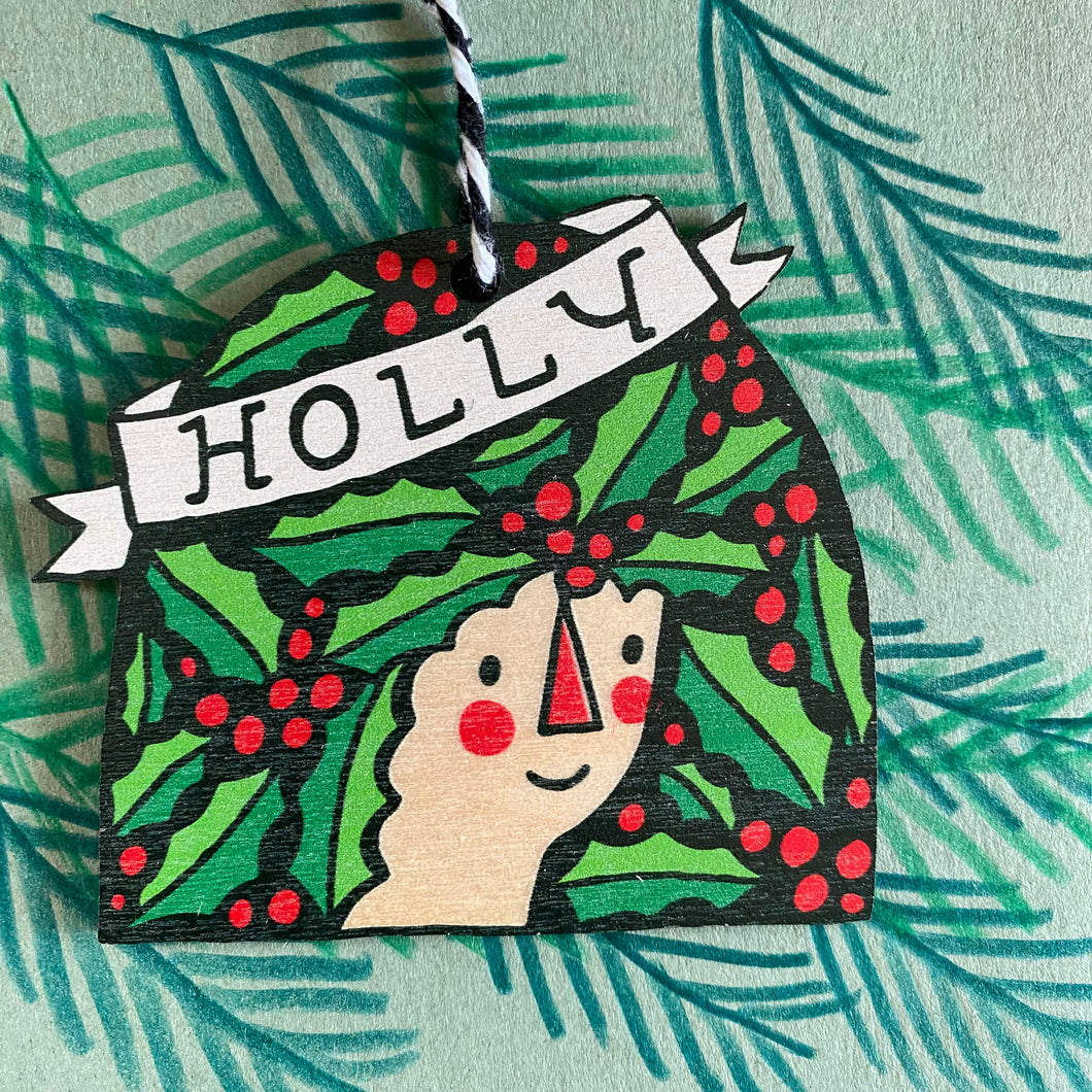 Holly decoration