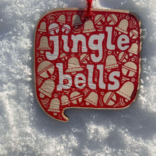 Jingle Bells wooden decoration