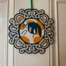 Celtic Cat wreath decoration