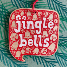 Jingle Bells wooden decoration