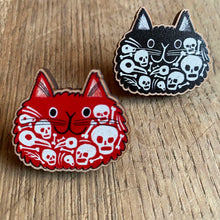 Boni Cat wooden pin badge