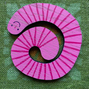 Worms wooden coasters