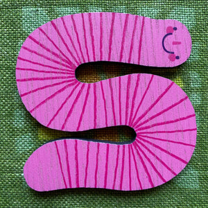Worms wooden coasters