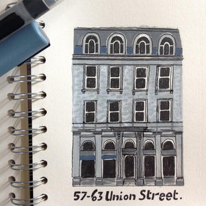 Original Drawings of buildings on Union Street, Aberdeen