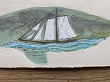 'Norris Narwhal' original hand painted illustration