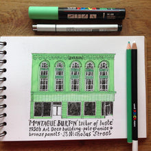 Original Drawings of buildings on Union Street, Aberdeen