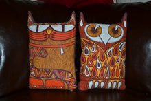 SALE - Owl and Pussycat cut & sew cotton tea-towel