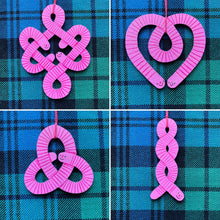 Celtic knot Worm decorations