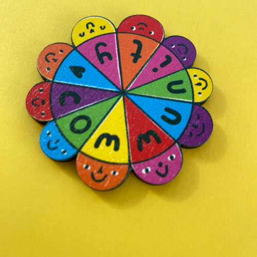 Community or Solidarity pin badges