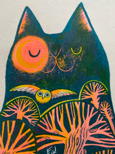 Dougie Fur A4 riso print