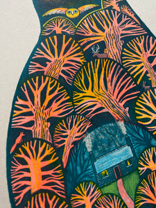 Dougie Fur A4 riso print