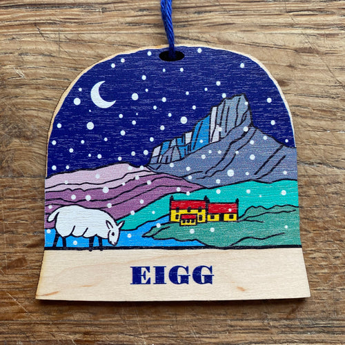 Eigg snow globe decoration