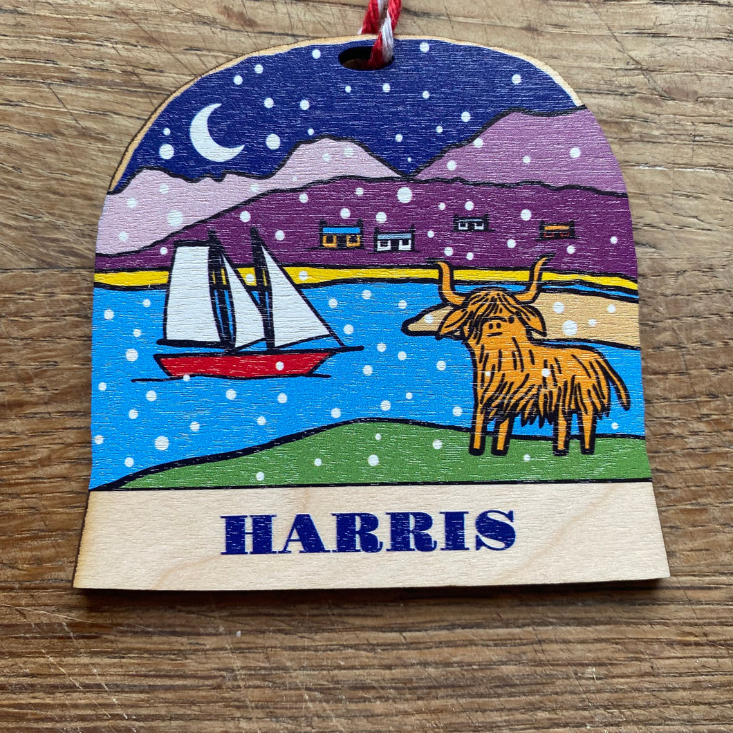 Harris snow globe decoration
