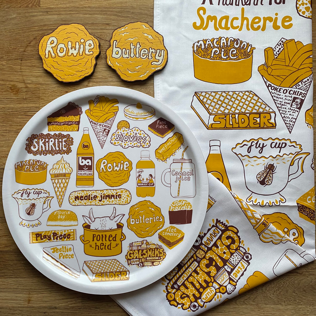 Doric food birch ply tea tray