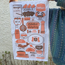 Doric messages tea towel