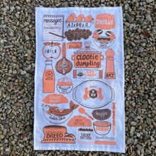 Doric messages tea towel