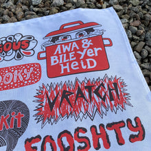 Doric insults tea towel