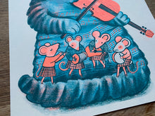 'Ceilidh' Cat riso print