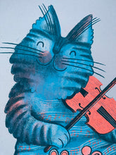 'Ceilidh' Cat riso print