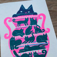 'mini' Cat riso prints