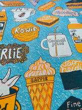 Doric food A3 riso print