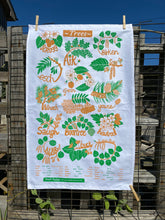 Scots Trees tea towel