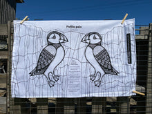 Puffin Pals cut and sew tea towel