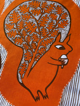 Red Squirrel cut and sew tea towel