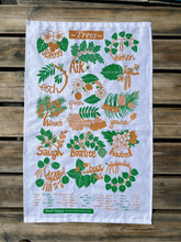 Scots Trees tea towel