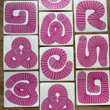 Worms stickers (set of 6)