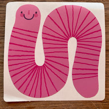Worms stickers (set of 6)