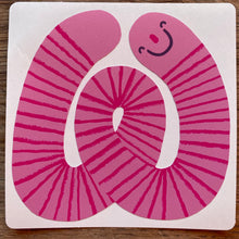 Worms stickers (set of 6)