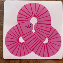 Worms stickers (set of 6)