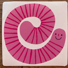 Worms stickers (set of 6)