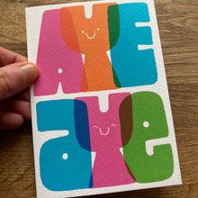 Aye Aye greetings card