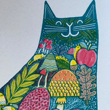 'Micelium' Cat riso print