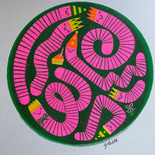 Worm Party riso print