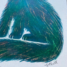 Misty Cat riso print