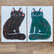 Tattie Cat riso print