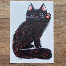 Tattie Cat riso print