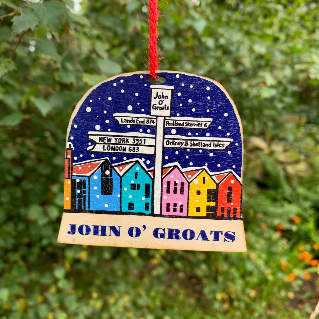 John O' Groats snow globe decoration
