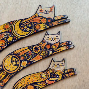 Ziggy Star Cat and the kittens from space - set of 3