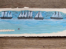 'Flow - the calm whale' original hand painted illustration
