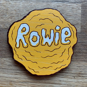 Rowie vs Butteries coaster pair