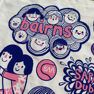 Doric Bairns tea towel