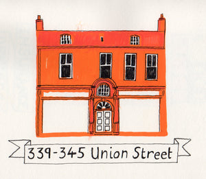 Original Drawings of buildings on Union Street, Aberdeen