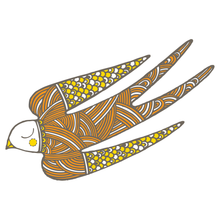 セール - 木製「抽象」鳥 (3 個セット)