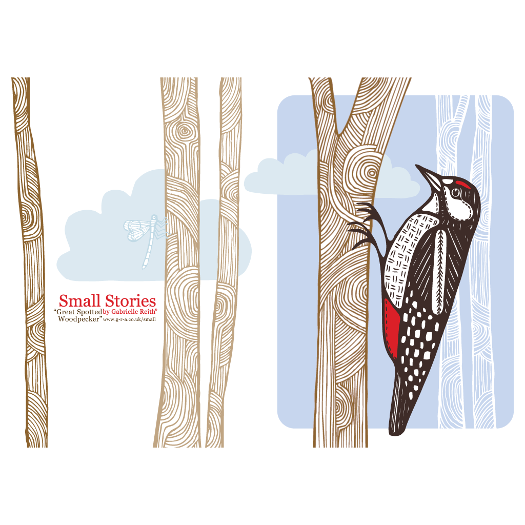 Greater Spotted Woodpecker Card